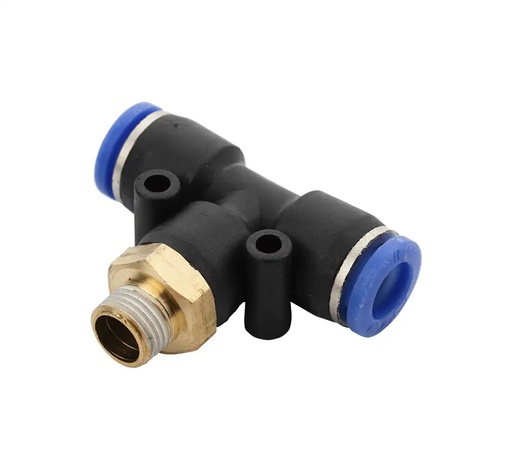 [26-01-30] ᴿᴰ Įkišama T žarnos jungtis 8 mm, sriegis 1/8″ (26-01-30, REDATS)