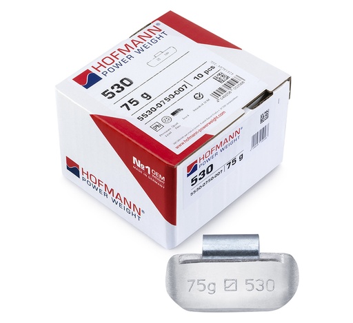 [01-01-99] ᴿᴰ Lead hammer-on weights HOFMANN TBX for trucks, 75 g, 10 pcs (01-01-99, HOFMANN)
