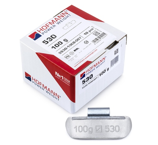 [01-02-00] ᴿᴰ Lead hammer-on weights HOFMANN TBX for trucks, 100 g, 10 pcs (01-02-00, HOFMANN)