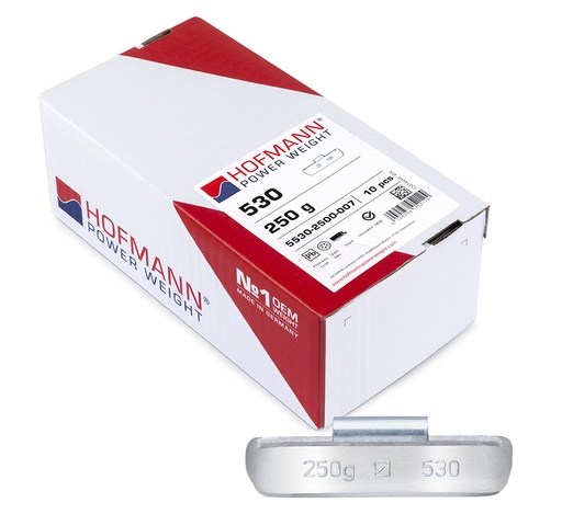 [01-02-03] ᴿᴰ Užkalami švininiai svareliai HOFMANN TBX sunkvežimiams, 250 g, 10 vnt. (01-02-03, HOFMANN)
