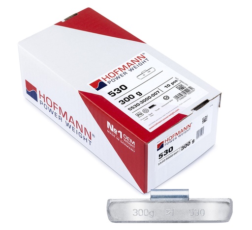 [01-02-04] ᴿᴰ Lead hammer-on weights HOFMANN TBX for trucks, 300 g, 10 pcs (01-02-04, HOFMANN)