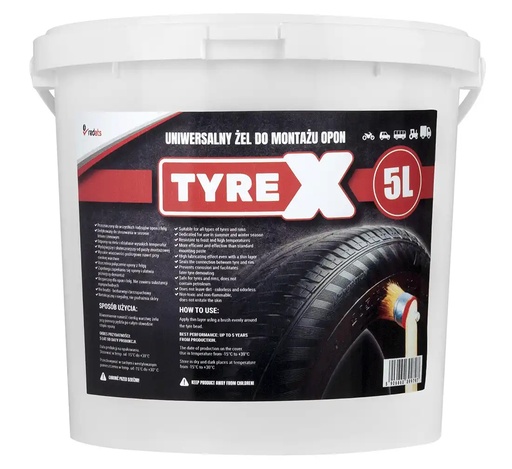[08-01-10] ᴿᴰ Padangų montavimo pasta-gelis TYREX, 5 kg (08-01-10, TYREX)