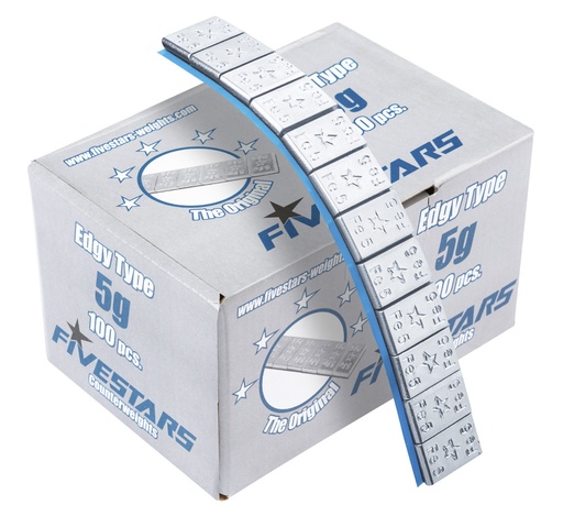 [01-02-35] ᴿᴰ Adhesive FE weights FS 5 g, edgy box (01-02-35, REDATS)