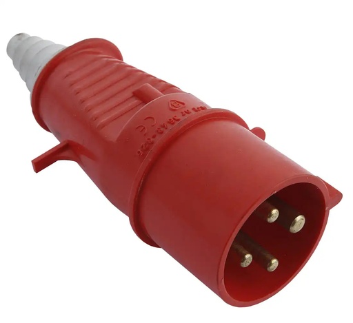 [12-01-30] ᴿᴰ Industrial power plug 4pin 32A (12-01-30, REDATS)