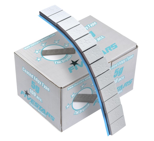 [01-02-48] ᴿᴰ Adhesive FE weights FS 5 g, edgy coated box (01-02-48, FIVE STARS)
