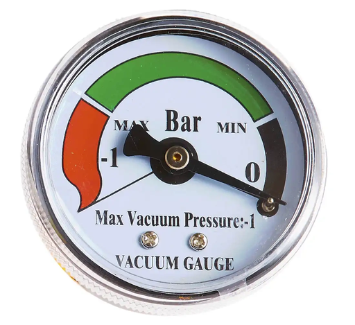 [26-04-34] ᴿᴰ Vacuometer for oil drainer and extractor D-220, -1 to 0 bar (26-04-34, REDATS)