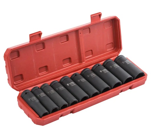 [04-03-01] ᴿᴰ Impact socket set 1/2″, 10 pcs (04-03-01, REDATS)