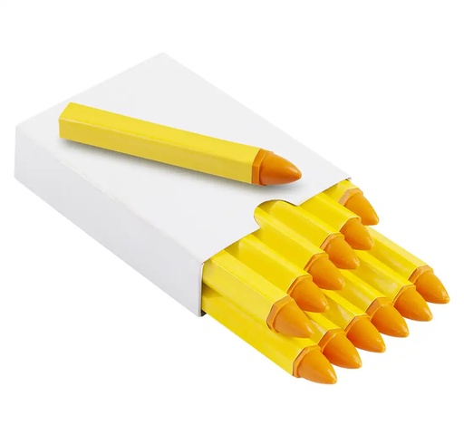 [04-03-19] ᴿᴰ Marking chalks REDATS, yellow, 12 pcs (04-03-19, REDATS)