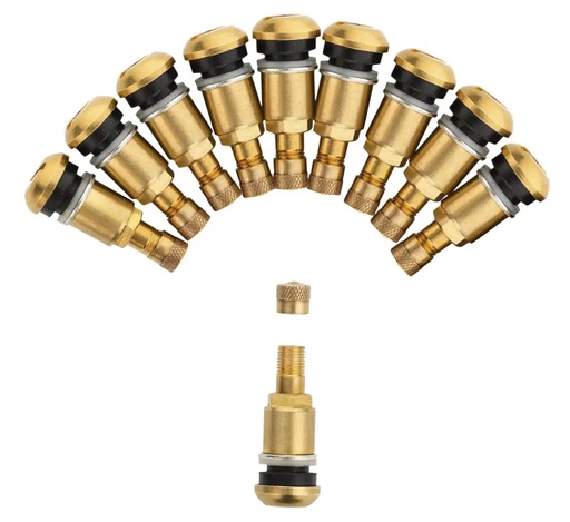 [03-01-53] ᴿᴰ Tyre valve for tractors - TR 525 - brass - 10pcs (03-01-53, REDATS)