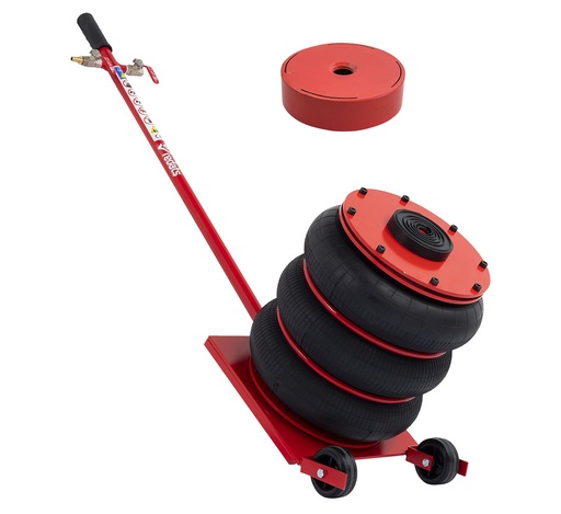 [30-02-46] ᴿᴰ Red Pneumatic air jack - REDATS 4,5T + Overlay 3 cm (30-02-46, REDATS)