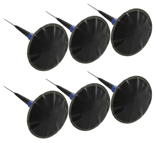 [02-04-73] ᴿᴰ Tyre repair mushrooms with patch REDATS 6 mm, 6 pcs (02-04-73, REDATS)
