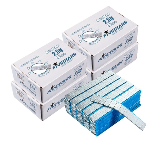 [01-02-73] ᴿᴰ Adhesive wheel weights FIVE STARS FE SLIM, 400 pcs (01-02-73, FIVE STARS)