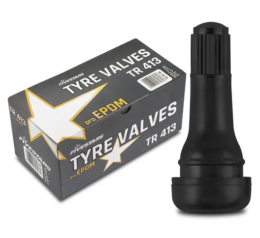 [03-02-46] ᴿᴰ Black valve TR 413, FS PRO EPDM, 100 pcs (03-02-46, REDATS)