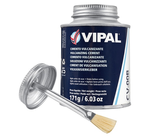 [02-03-79] ᴿᴰ Vulcanizing glue VIPAL CV00B, 225 ml, blue (02-03-79, VIPAL)