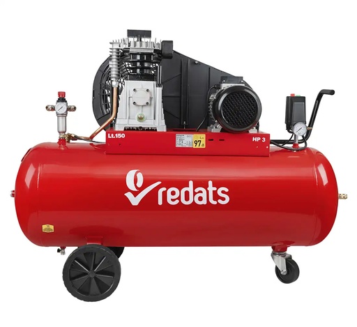 [16-01-29] ᴿᴰ Stūmoklinis kompresorius 150 L 2,2 kW - 400V REDATS (16-01-29, REDATS)