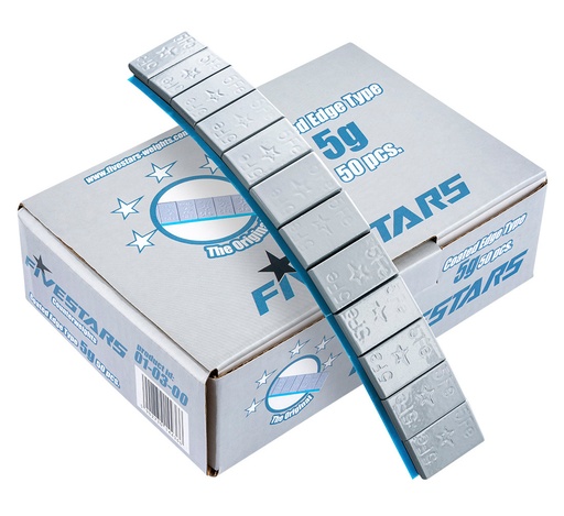 [01-03-00] ᴿᴰ Adhesive wheel weights FIVE STARS 5 g edgy, 50 strips, v2 (01-03-00, FIVE STARS)