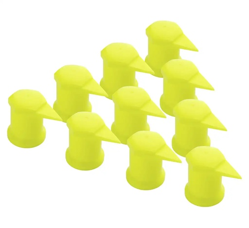 [04-03-93] ᴿᴰ Valve cap covers 30 mm, 10 pcs (04-03-93, REDATS)
