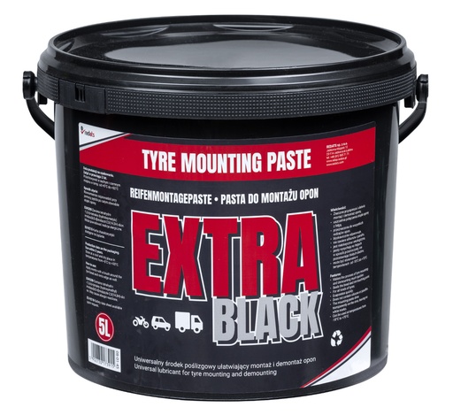 [08-01-45] ᴿᴰ Padangų montavimo pasta EXTRA Black, 5 kg (08-01-45, REDATS)