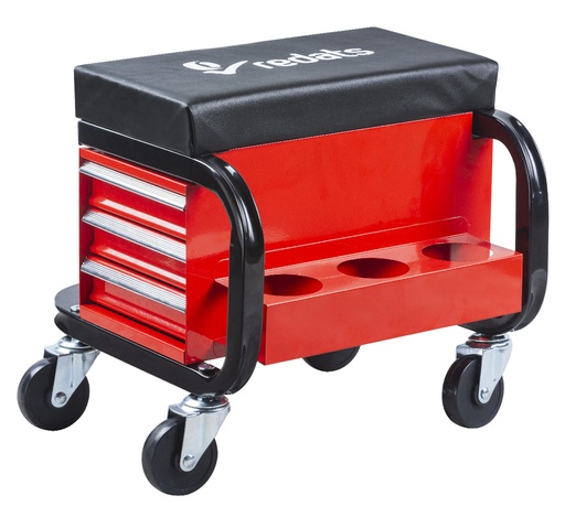 [10-01-17] ᴿᴰ Rolling workshop stool with drawers (10-01-17, REDATS)