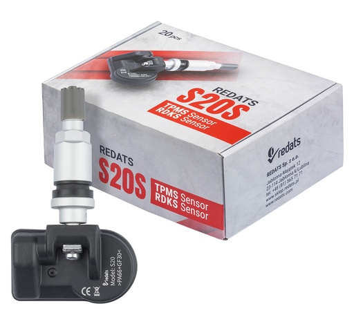 [19-01-20] ᴿᴰ Universalus TPMS jutiklis S20S, aliuminis, 433/315 MHz (19-01-20, REDATS)