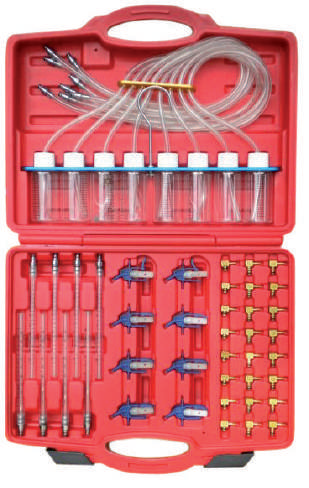 [02.016.04] Common rail injector test kit, 8 cylinders (02.016.04, MARCO TOOLS)
